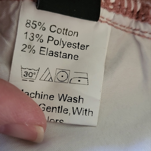 Mauve Pink Button Fly Flare High Rise Jean - Picture 6 of 11